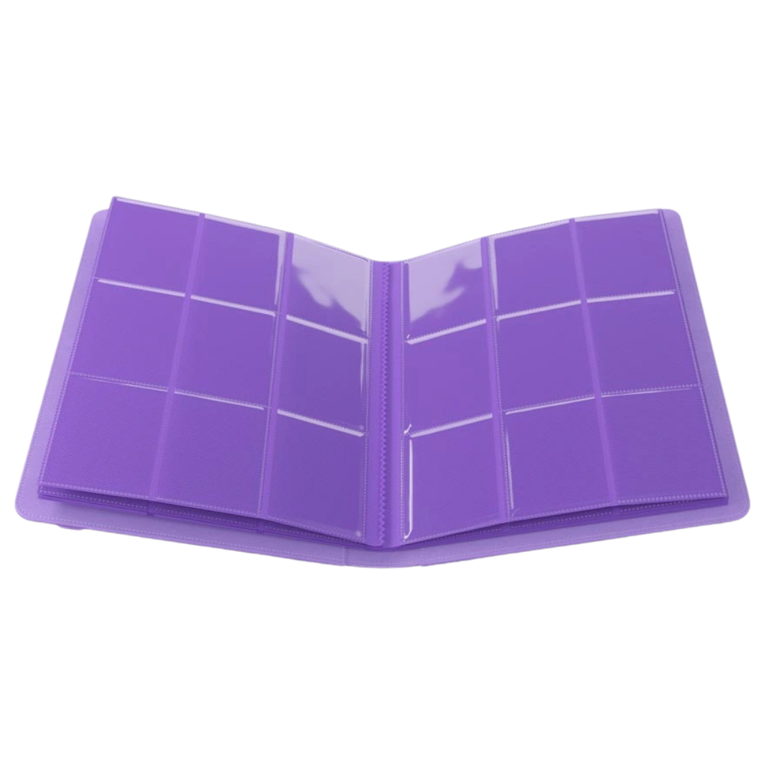 Gamegenic - Prime Album - 18 Pocket - Purple - Open interior