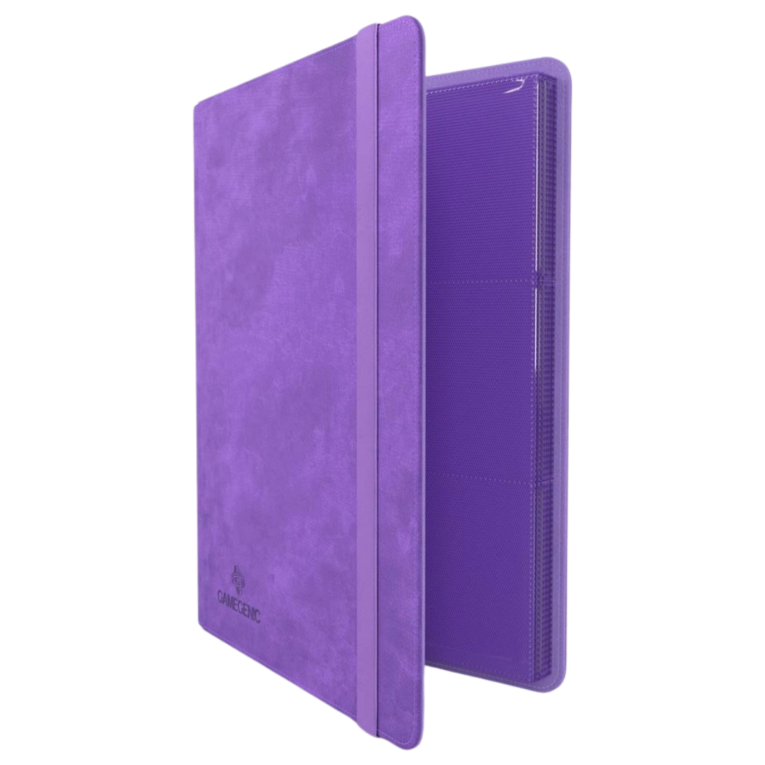 Gamegenic - Prime Album - 18 Pocket - Purple - Partly open side view