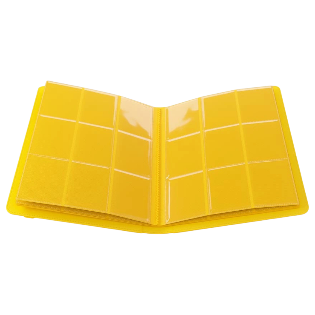 Gamegenic - Prime Album - 18 Pocket - Yellow - Open interior