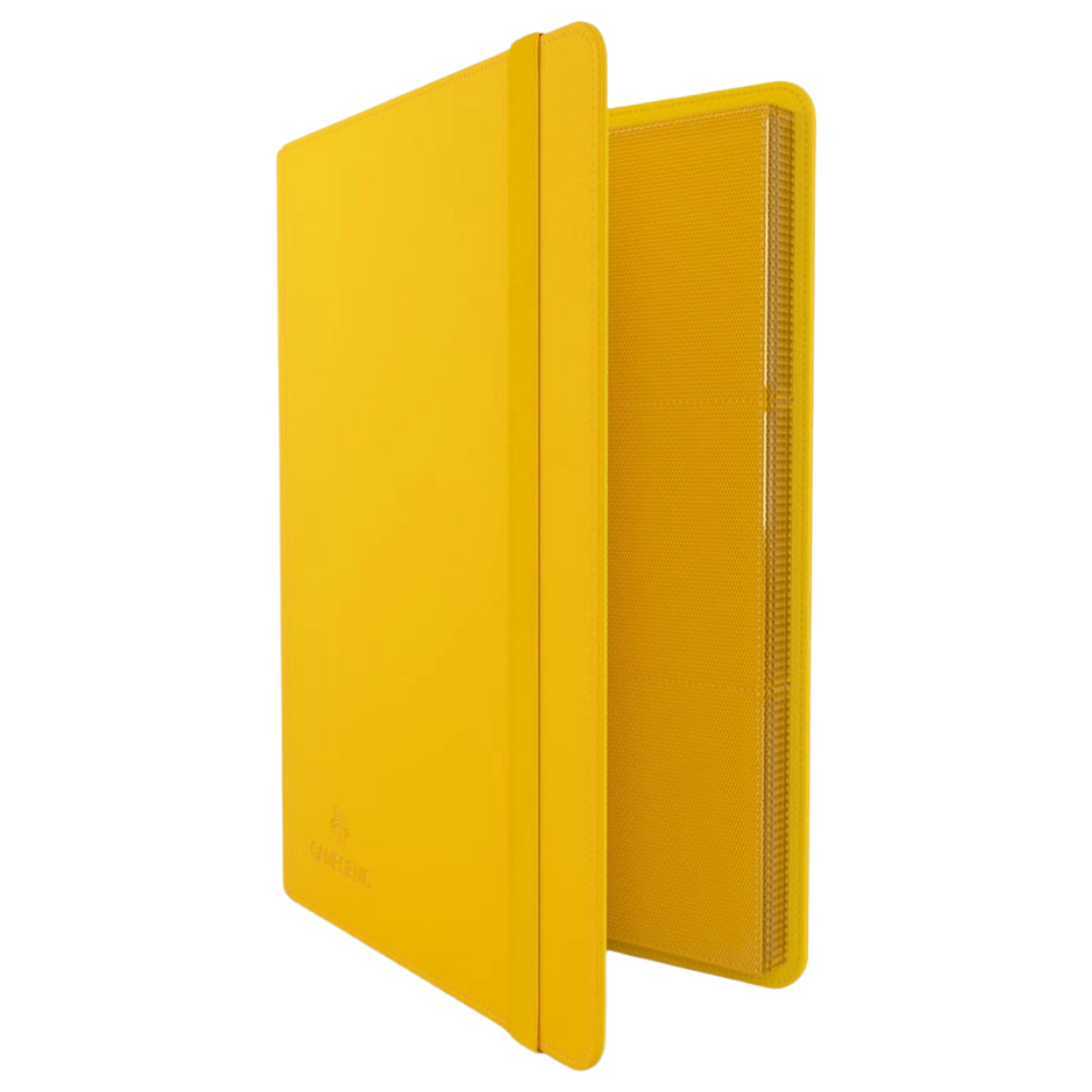 Gamegenic - Prime Album - 18 Pocket - Yellow - Partly open side view
