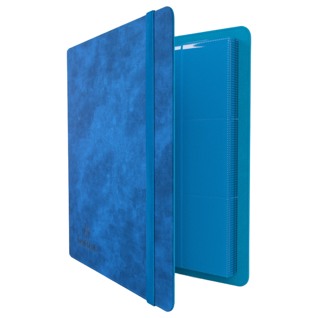 Gamegenic - Prime Album - 24 Pocket - Blue - Partly open side view