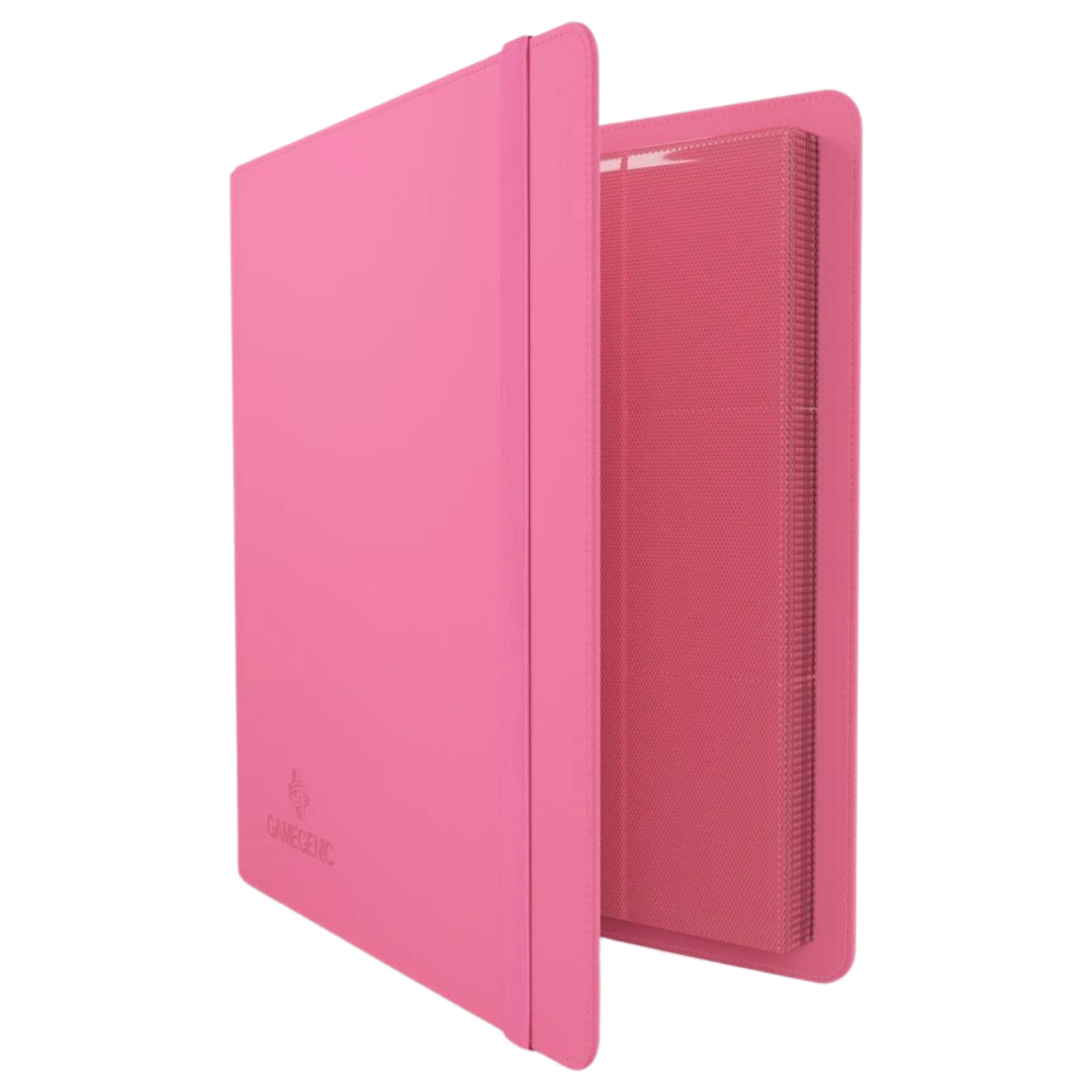 Gamegenic - Prime Album - 24 Pocket - Pink - Partly open side view