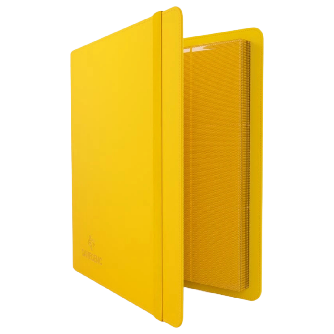 Gamegenic - Prime Album - 24 Pocket - Yellow - Partly open side view