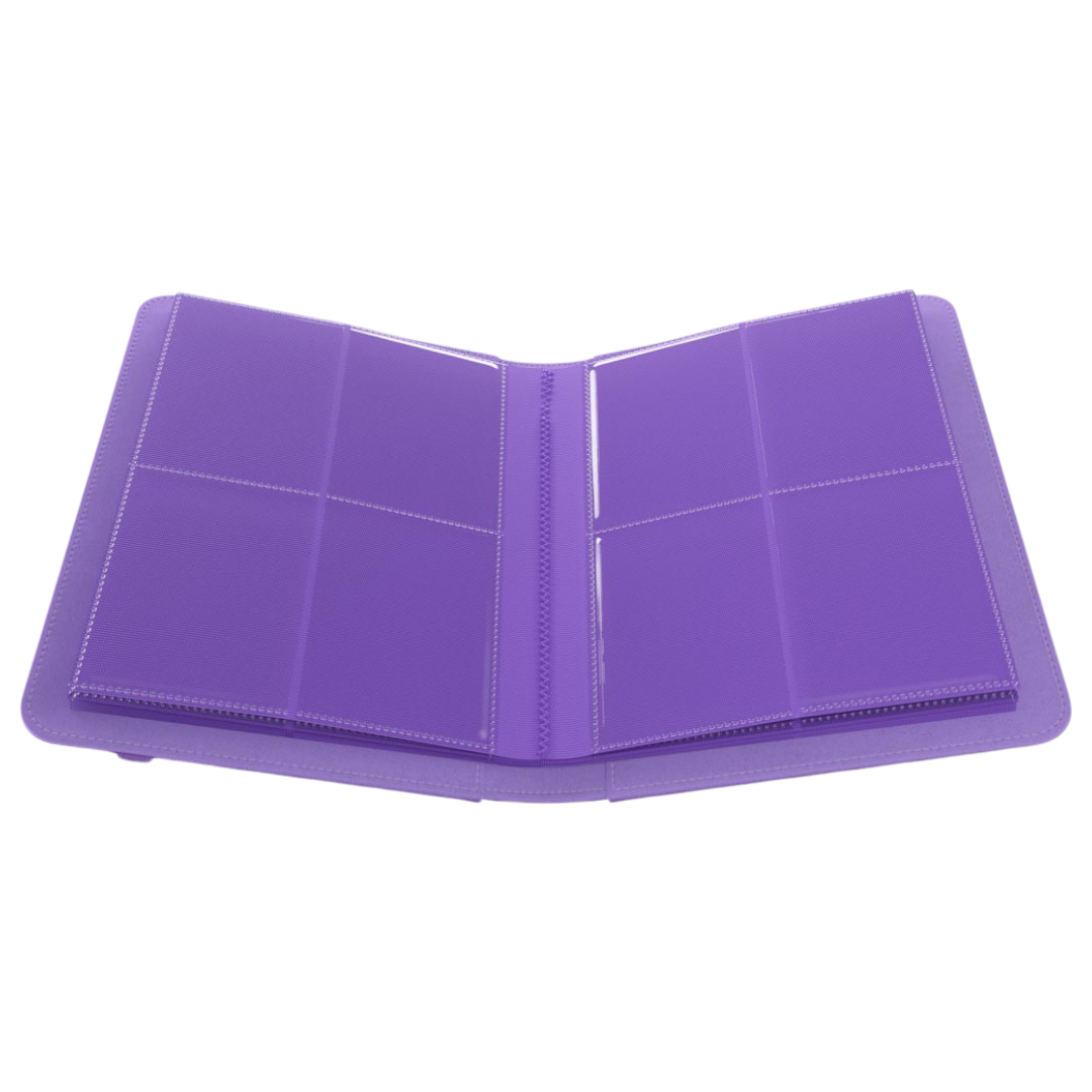 Gamegenic - Prime Album - 8 Pocket - Purple - Open interior