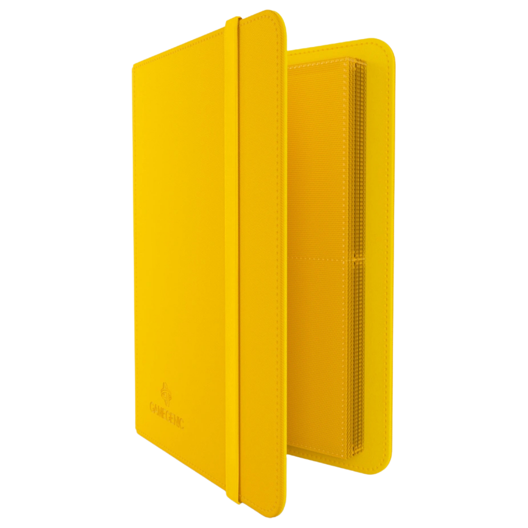 Gamegenic - Prime Album - 8 Pocket - Yellow - Partly open side view