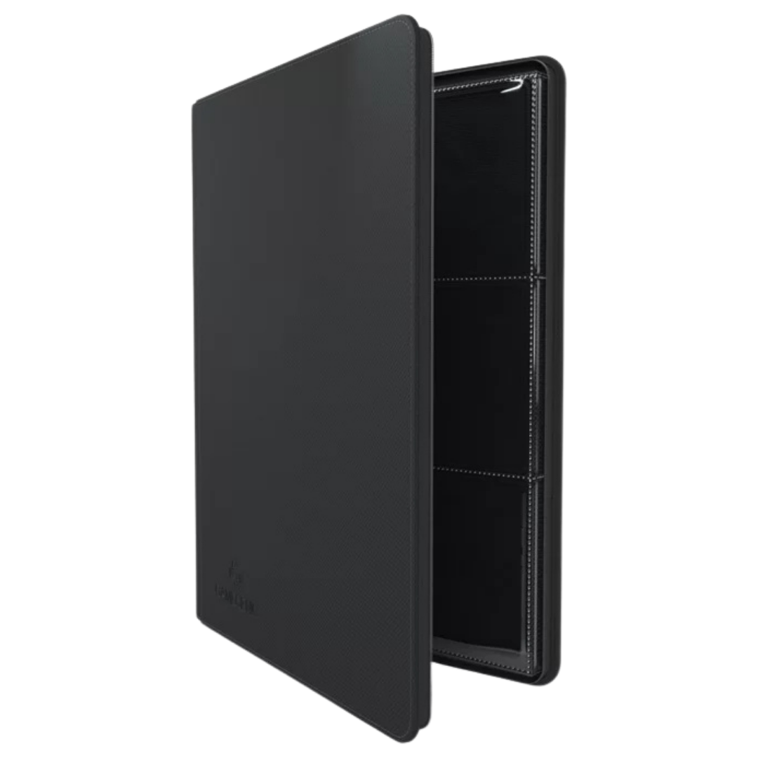 Gamegenic - Zip-Up Album - 18 Pocket - Black - Partly open side view