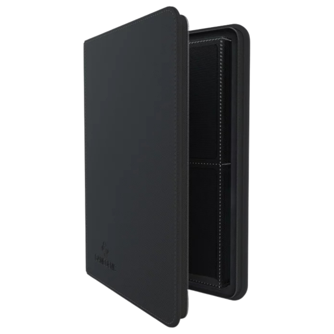 Gamegenic - Zip-Up Album - 8 Pocket - Black - Partly open side view