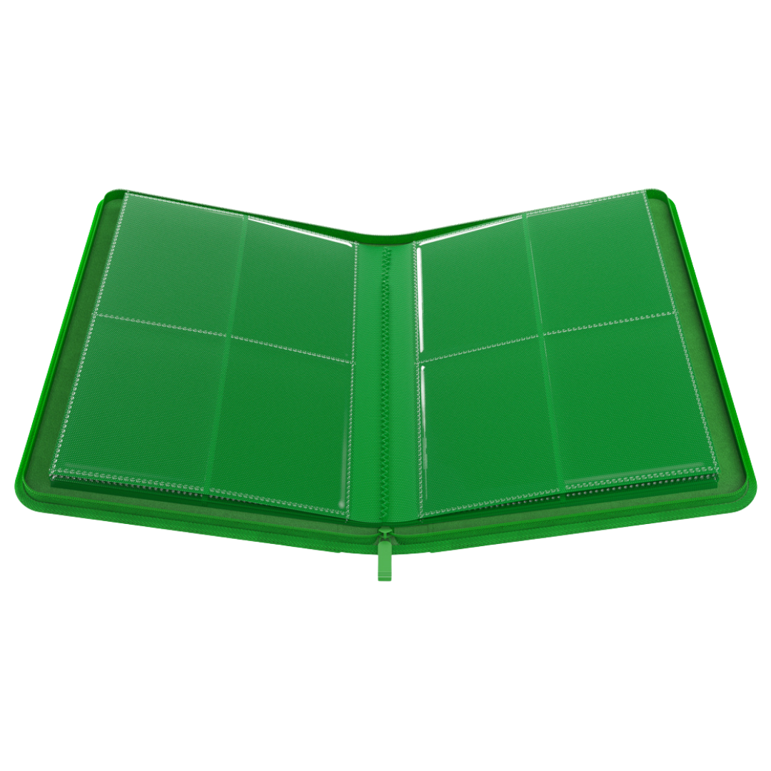 Gamegenic - Zip-Up Album - 8 Pocket - Green - Open interior