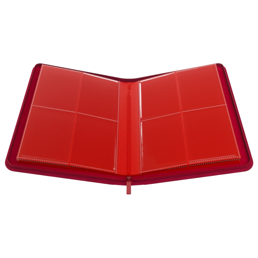 Gamegenic - Zip-Up Album - 8 Pocket - Red - Open interior