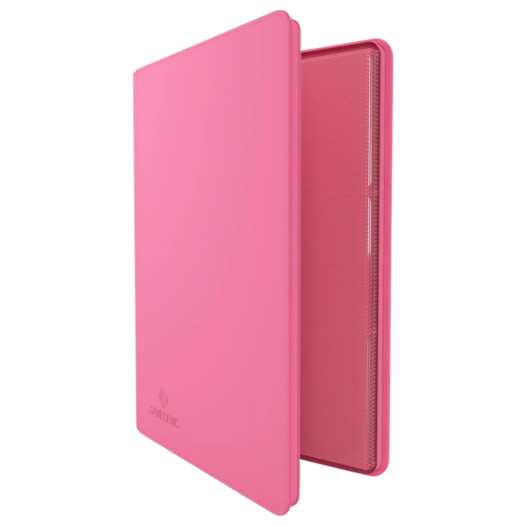 Gamegenic - Zip-Up Album - 18 Pocket - Pink - Partly open side view