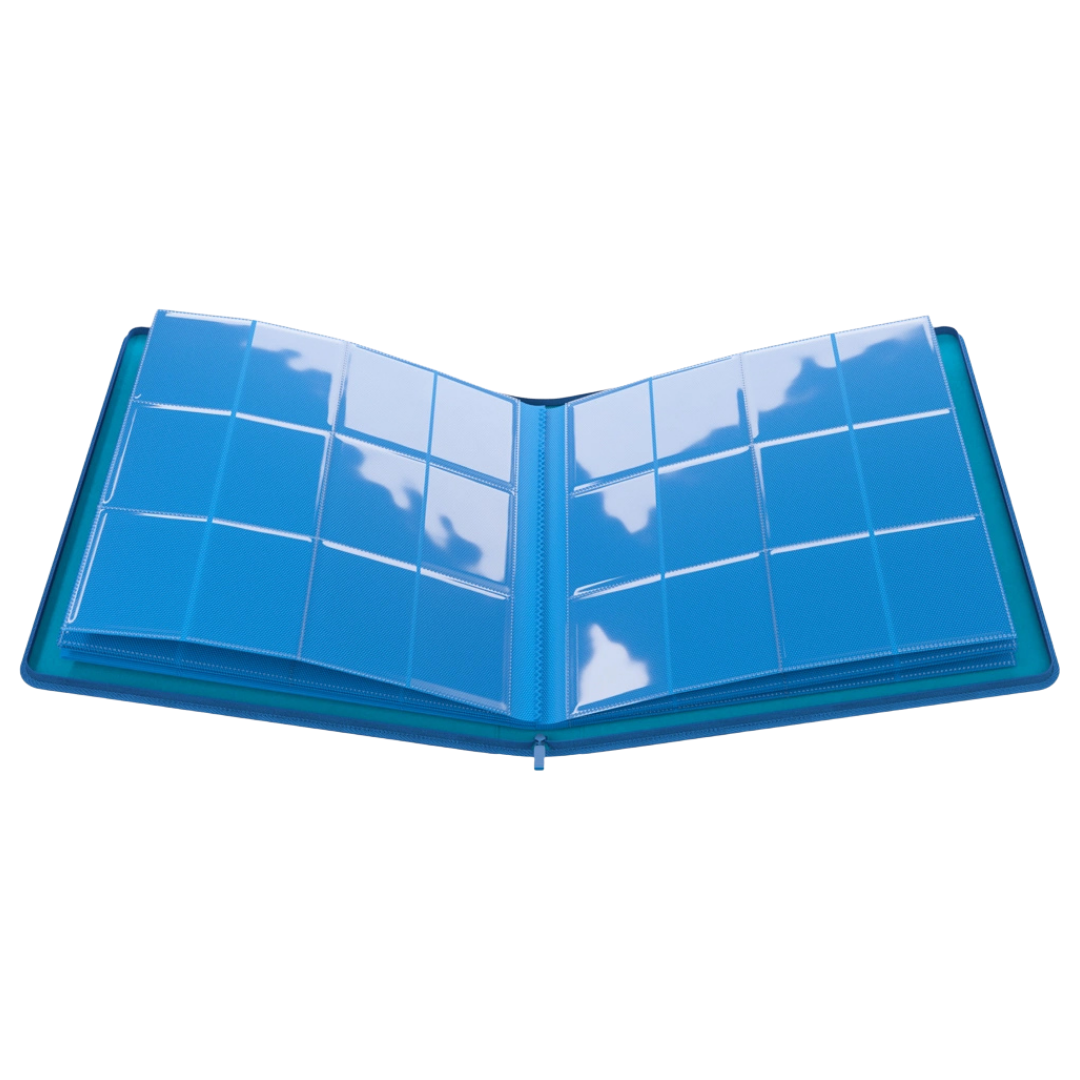 Gamegenic - Zip-Up Album - 24 Pocket - Blue - Open interior