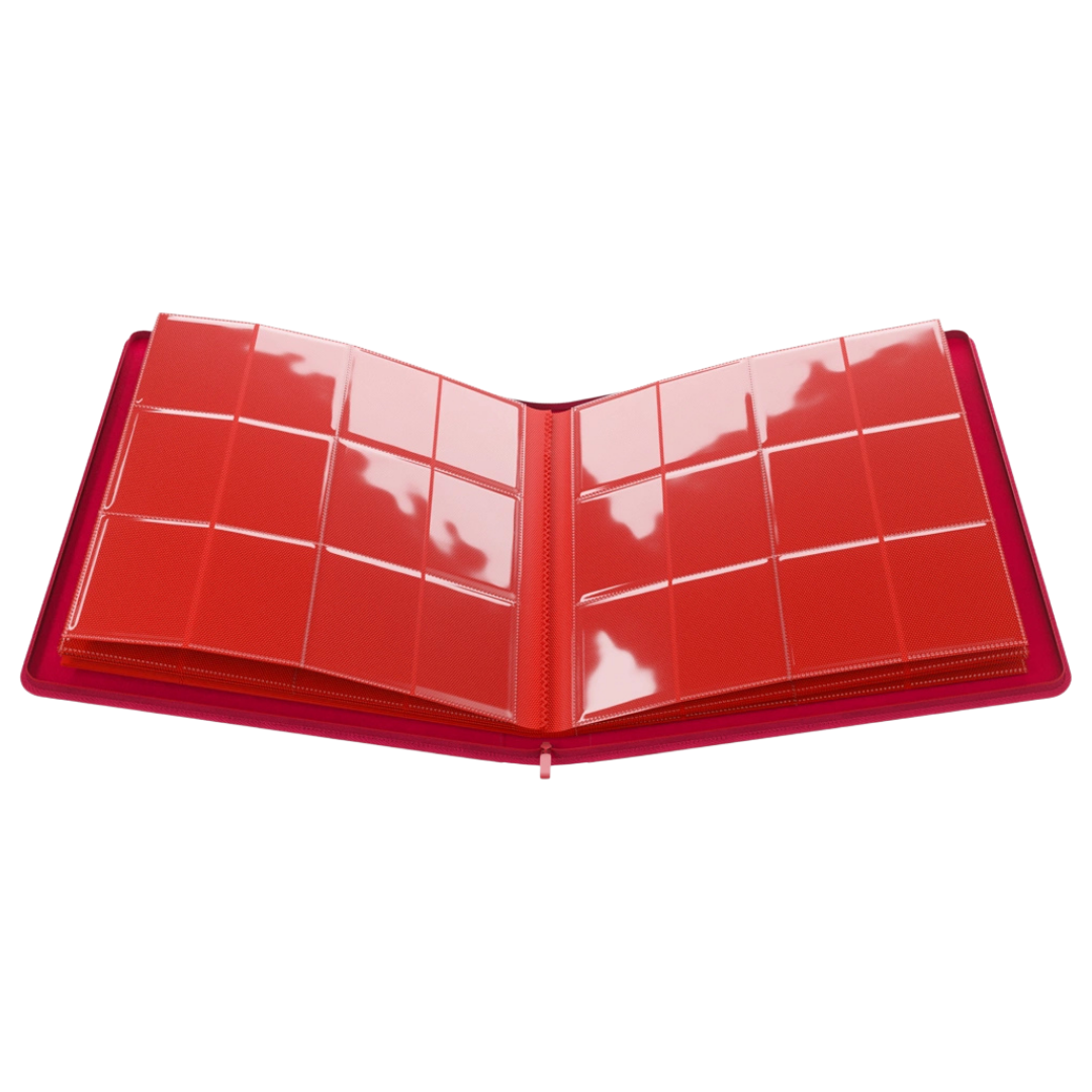 Gamegenic - Zip-Up Album - 24 Pocket - Red - Open interior