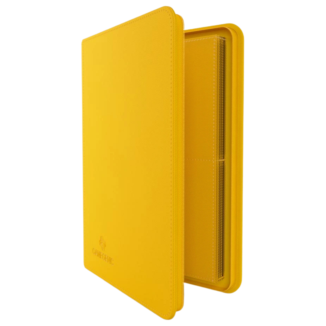 Gamegenic - Zip-Up Album - 8 Pocket - Yellow - Partly open side view