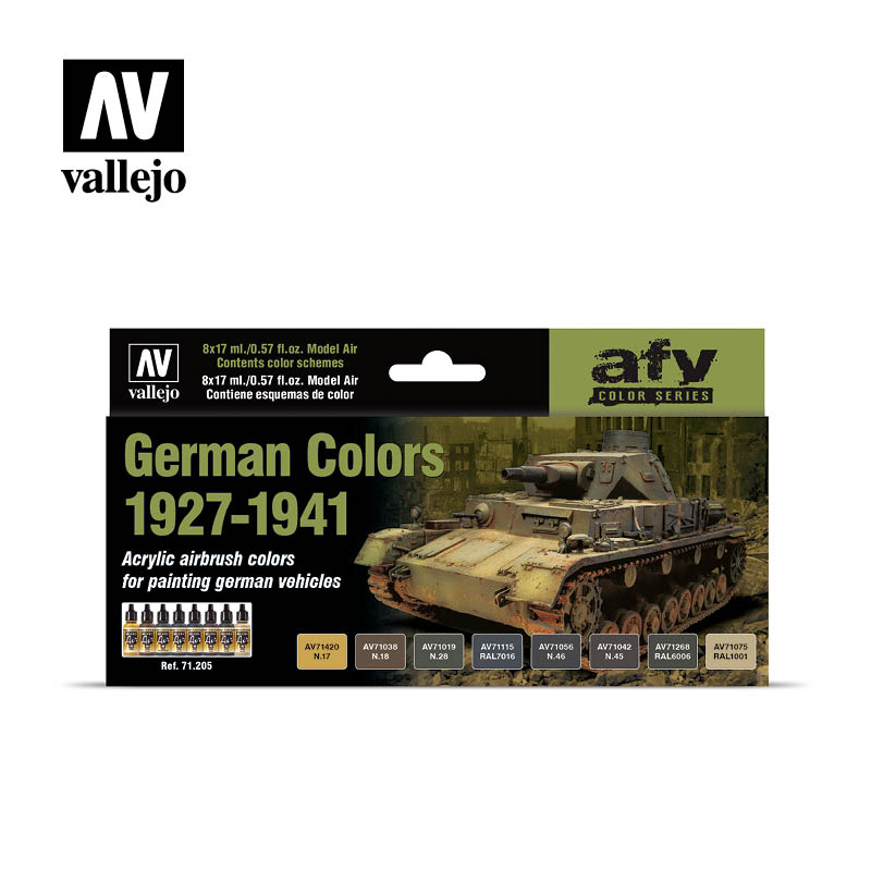 Vallejo - AFV Color Series - German Colors 1927-1941 - Set of 8