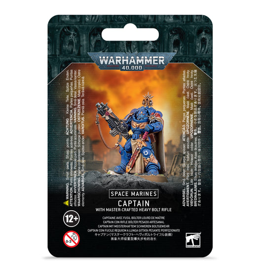 Warhammer 40k - Space Marines - Captain with Master-crafted Heavy Bolt Rifle Image