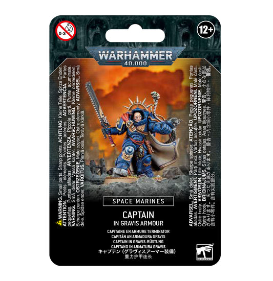 Warhammer 40k - Space Marines - Captain in Gravis Armour Image