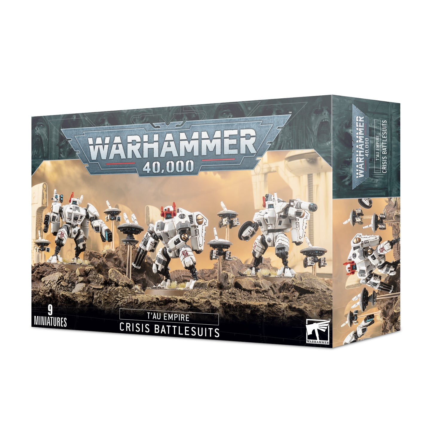 Warhammer 40k - T'au Empire - XV8 Crisis Battlesuit Team Image