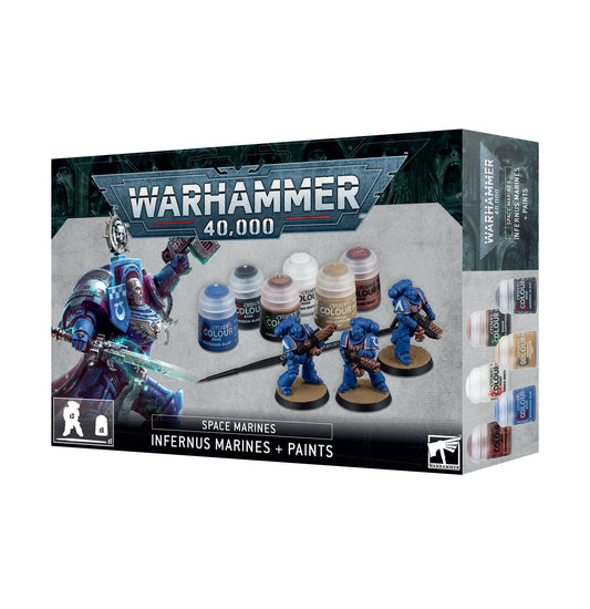 Warhammer 40k - Space Marines - Infernus Marines + Paint Set Image