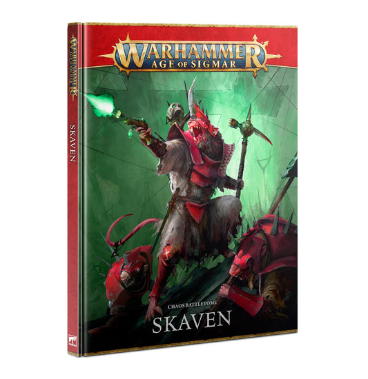 Chaos Battletome: Skaven hardcover book for Warhammer Age of Sigmar, featuring faction lore, rules, warscrolls, and exclusive Spearhead content.