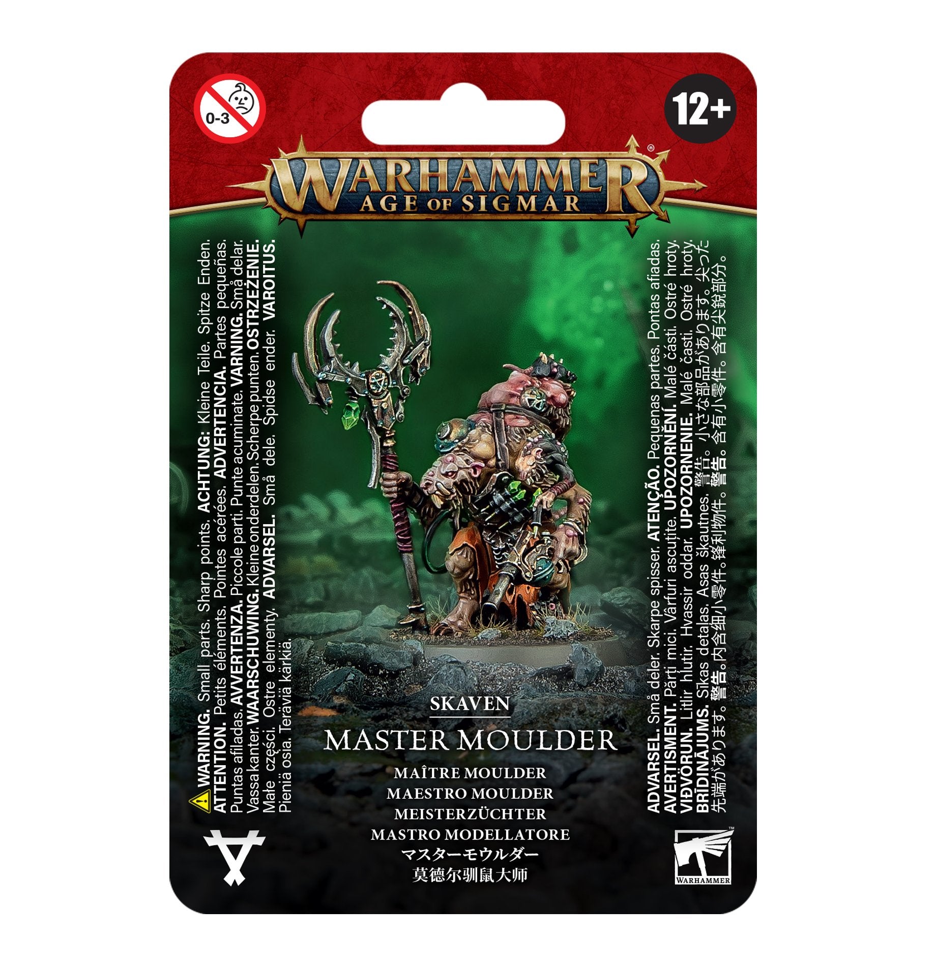 Skaven Master Moulder with warpstone mutations, on a 32mm round base.