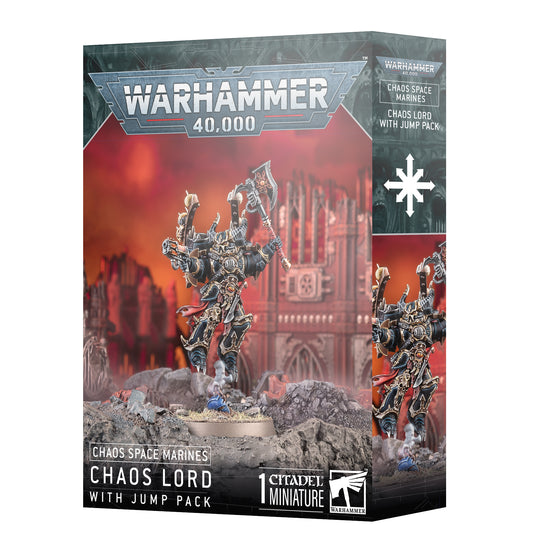 Warhammer 40k - Chaos Space Marines - Chaos Lord with Jump Pack