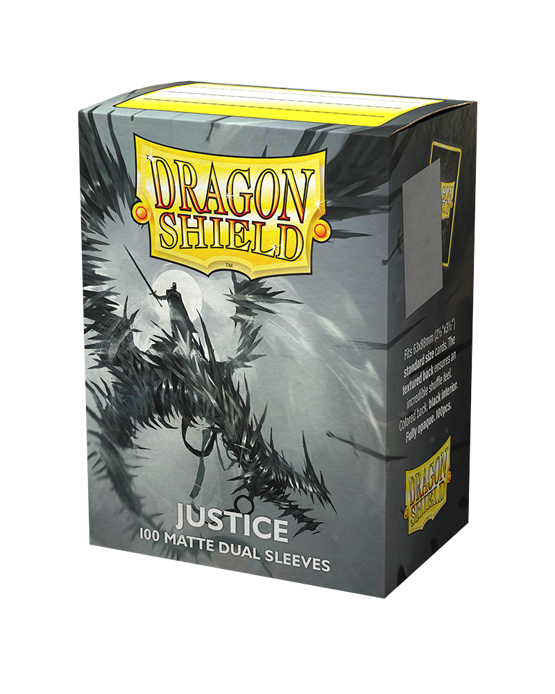 Dragon Shield - Sleeves - Matte Dual Justice (Silver) (100)