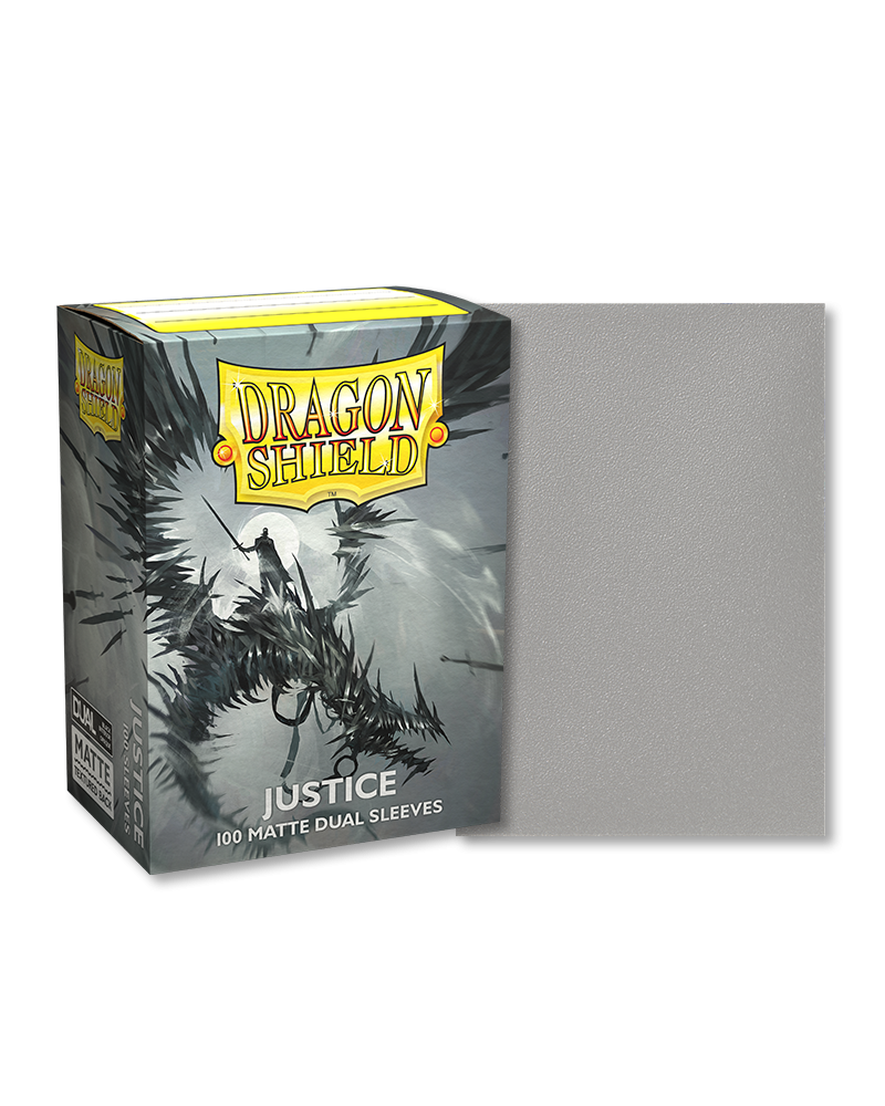 Dragon Shield - Sleeves - Matte Dual Justice (Silver) (100)