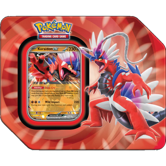 POKEMON - PALDEA LEGENDS TIN - KORAIDON EX