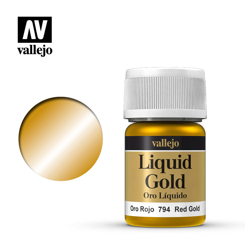 Vallejo - Liquid Gold - Alcohol Base Red Gold 35ml