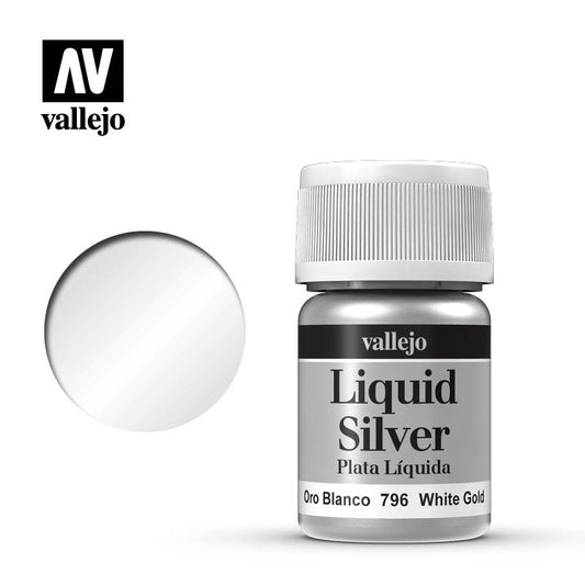 Vallejo - Liquid Gold - Alcohol Base White Gold 35ml