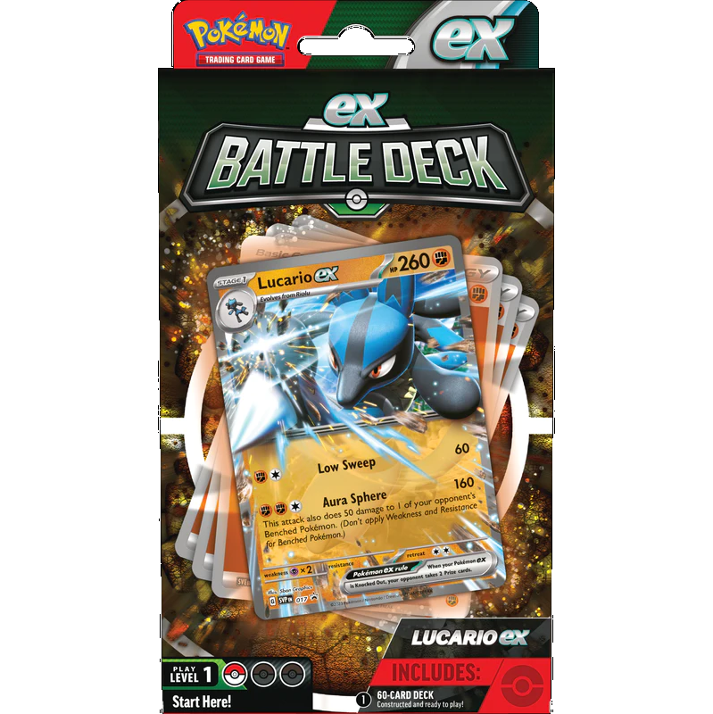 POKEMON - BATTLE DECK - LUCARIO EX