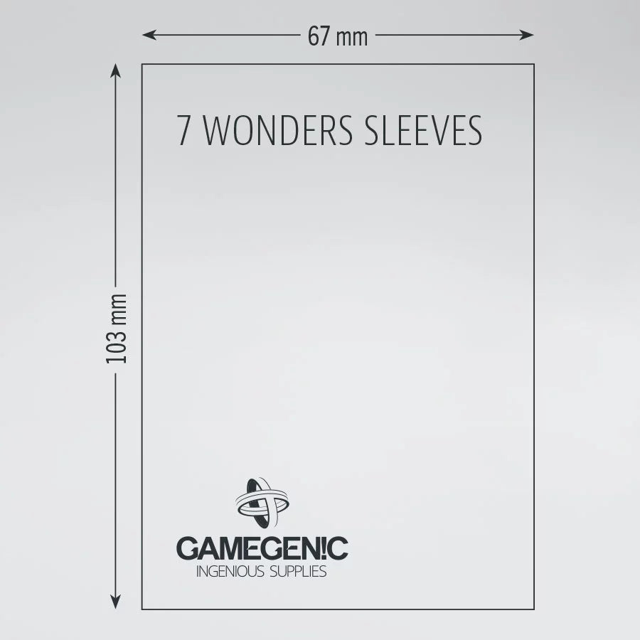 GAMEGENIC -  Board Game Sleeves - 7 Wonders (80)