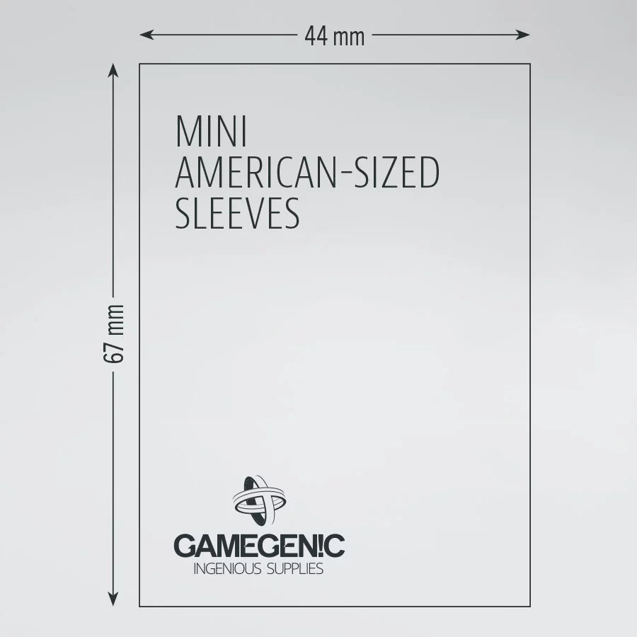 GAMEGENIC - Board Game Sleeves - Mini American-Sized (50)