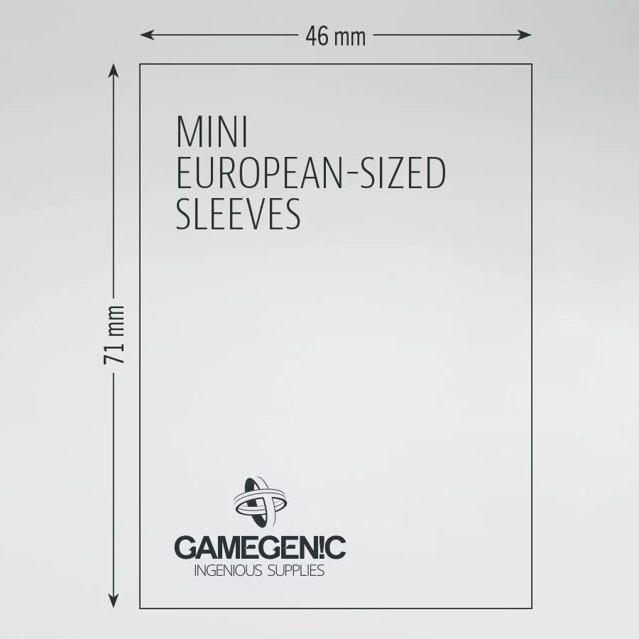 GAMEGENIC - Board Game Sleeves - Mini European-Sized (50)