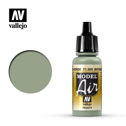 Vallejo - Model Air Interior Grey Green 17ml