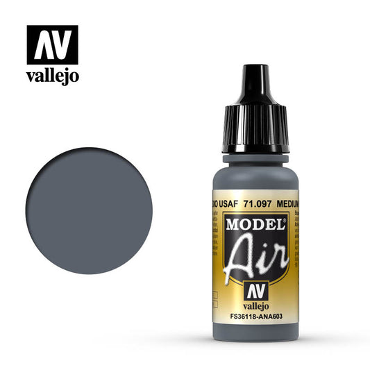 Vallejo - Model Air Medium Gunship Gray 17ml