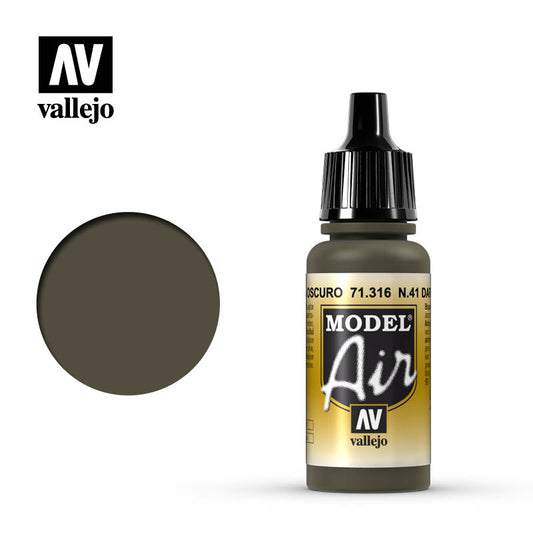 Vallejo - Model Air N41 Dark Olive Drab 17ml