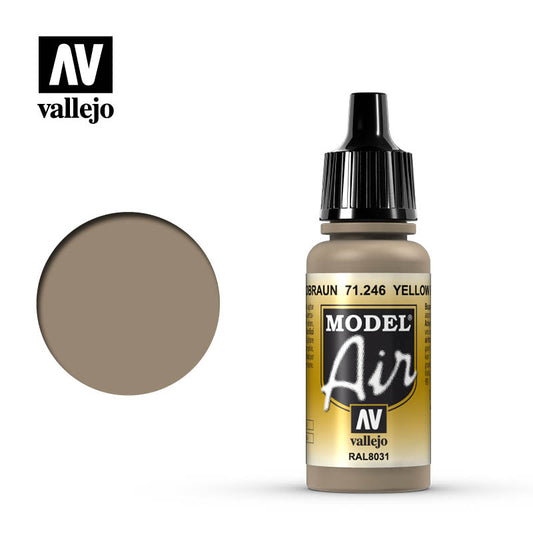 Vallejo - Model Air Yellow Brown 17ml