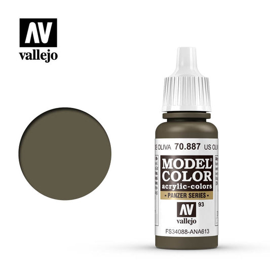 Vallejo - Model Color Matt Us Olive Drab 17ml