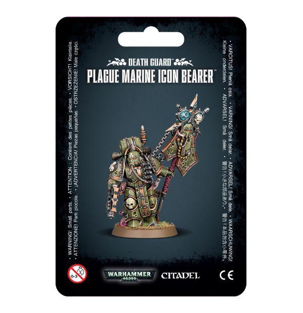 Warhammer 40k - Death Guard - Plague Marine Icon Bearer Image