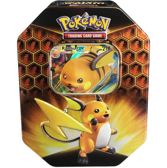 POKEMON - HIDDEN FATES TIN - RAICHU GX