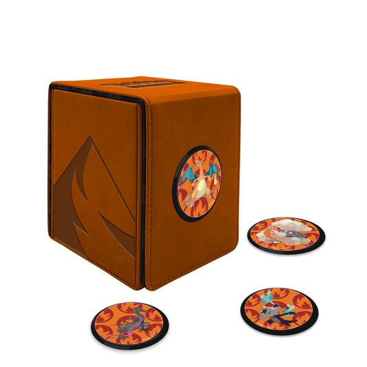 Ultra Pro - Pokemon - Alcove Click Box - Scorching Summit (Orange)