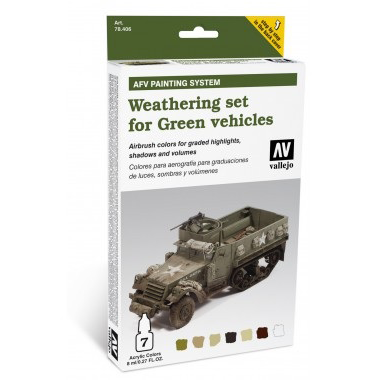 Vallejo - Weathering Set for Green Vehicles