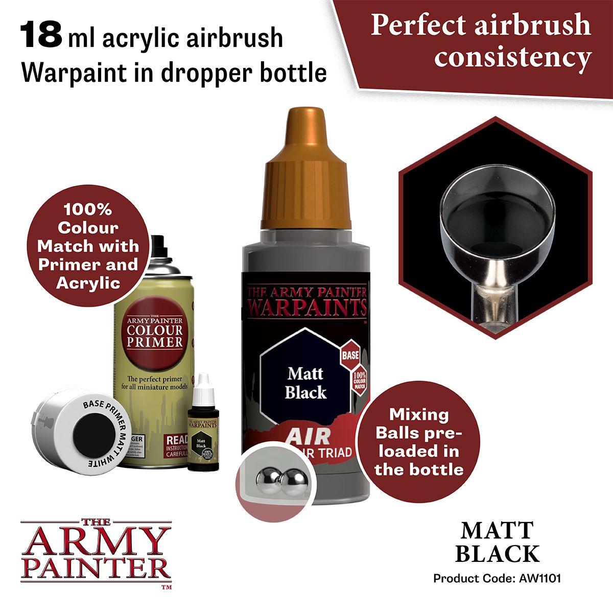 Army Painter - Warpaints - Air - Matt Black