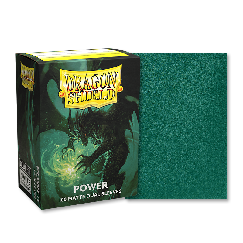 Dragon Shield - Sleeves - Matte Dual Power (Green)