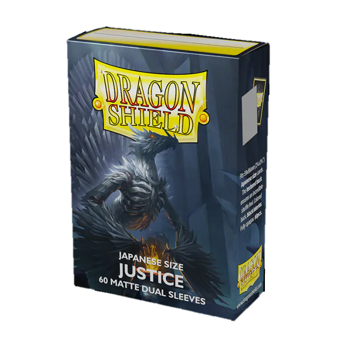 Dragon Shield - Sleeves - Matte Dual Justice Japanese (Silver) (60)