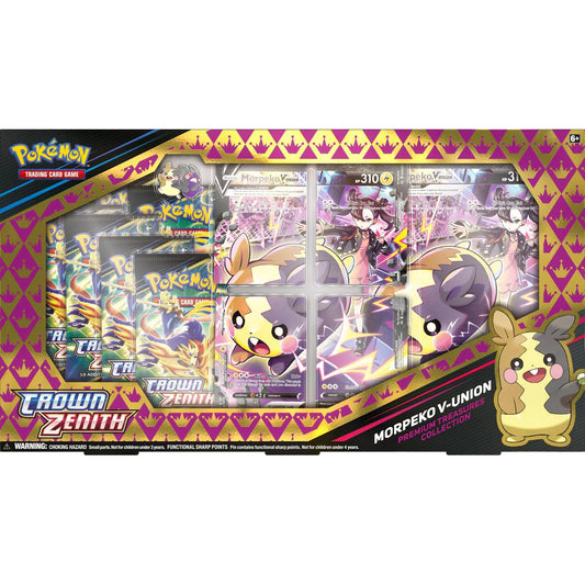 POKEMON - CROWN ZENITH - PREMIUM TREASURES COLLECTION - BOX SET - MORPEKO V-UNION