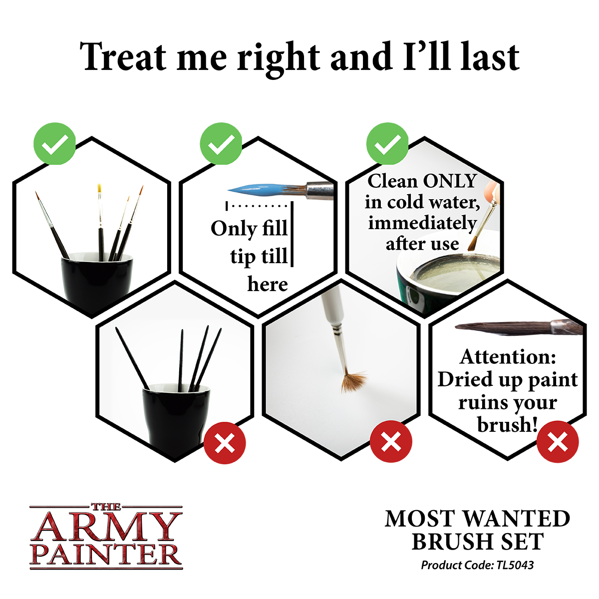 Army Painter - Brush Set - Most Wanted Brushes