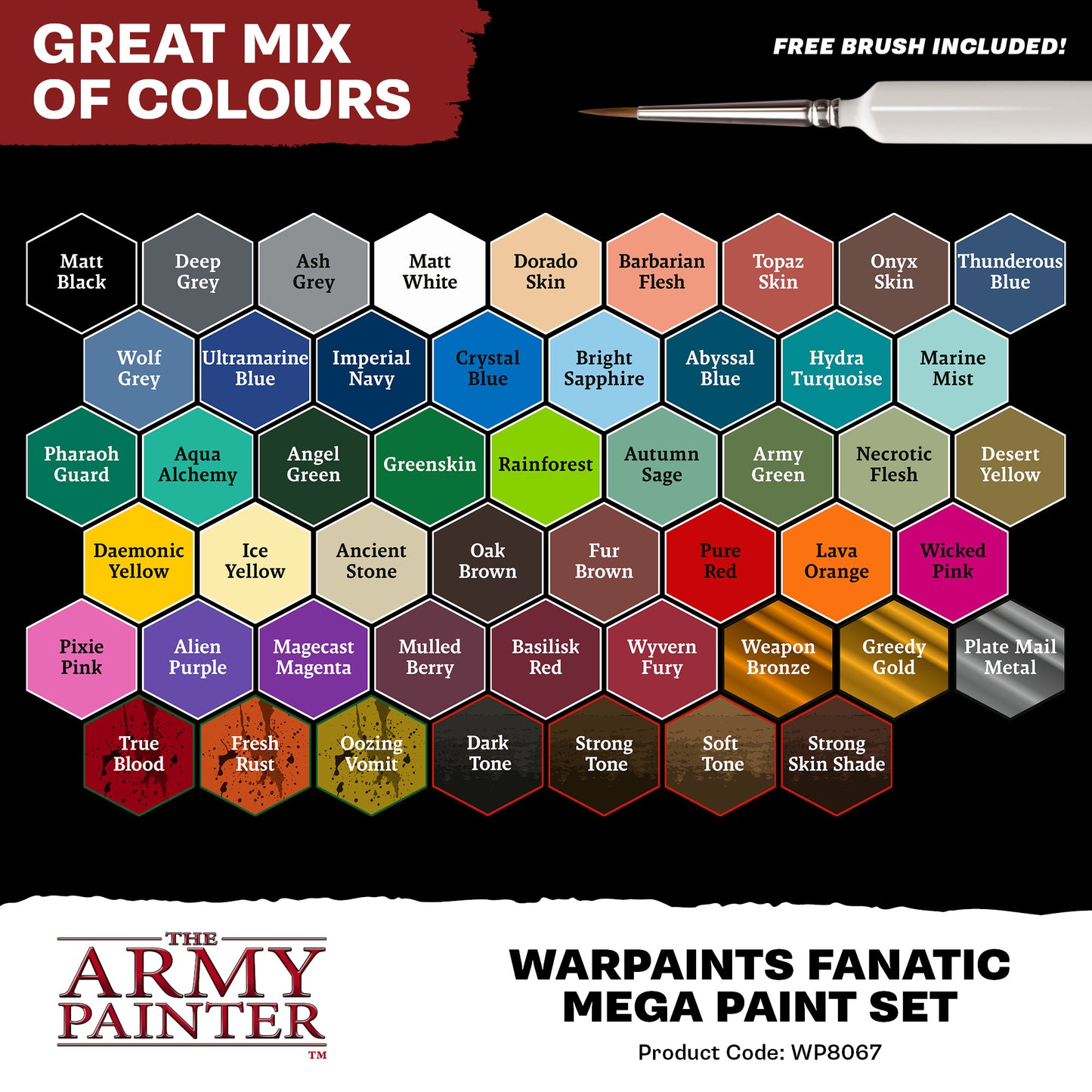 Army Painter - Paint Set - Fanatic - Mega Paint Set (50)