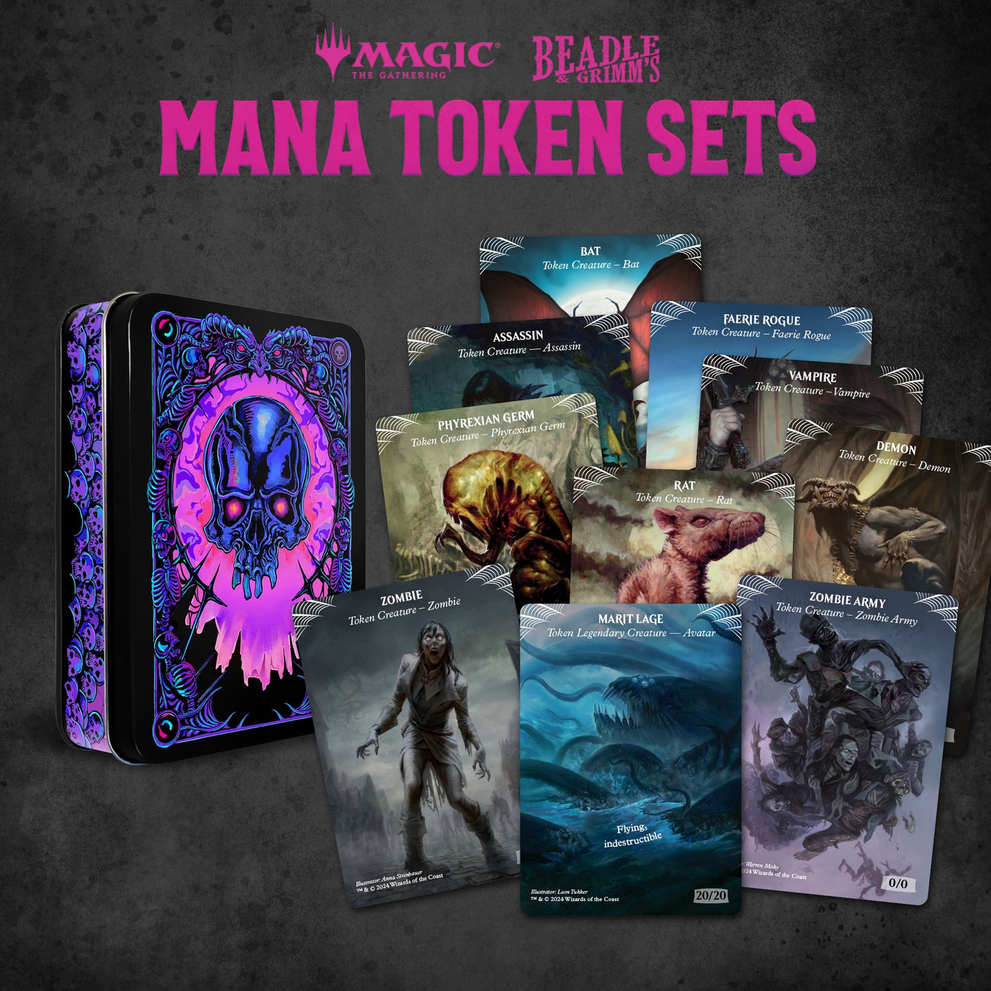 Beadle & Grimm's - MTG Mana Token Set - Black